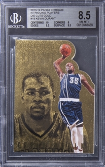 2013-14 Panini Intrigue "Intriguing Players" Die Cuts Gold #18 Kevin Durant (#06/10) - BGS NM-MT+ 8.5